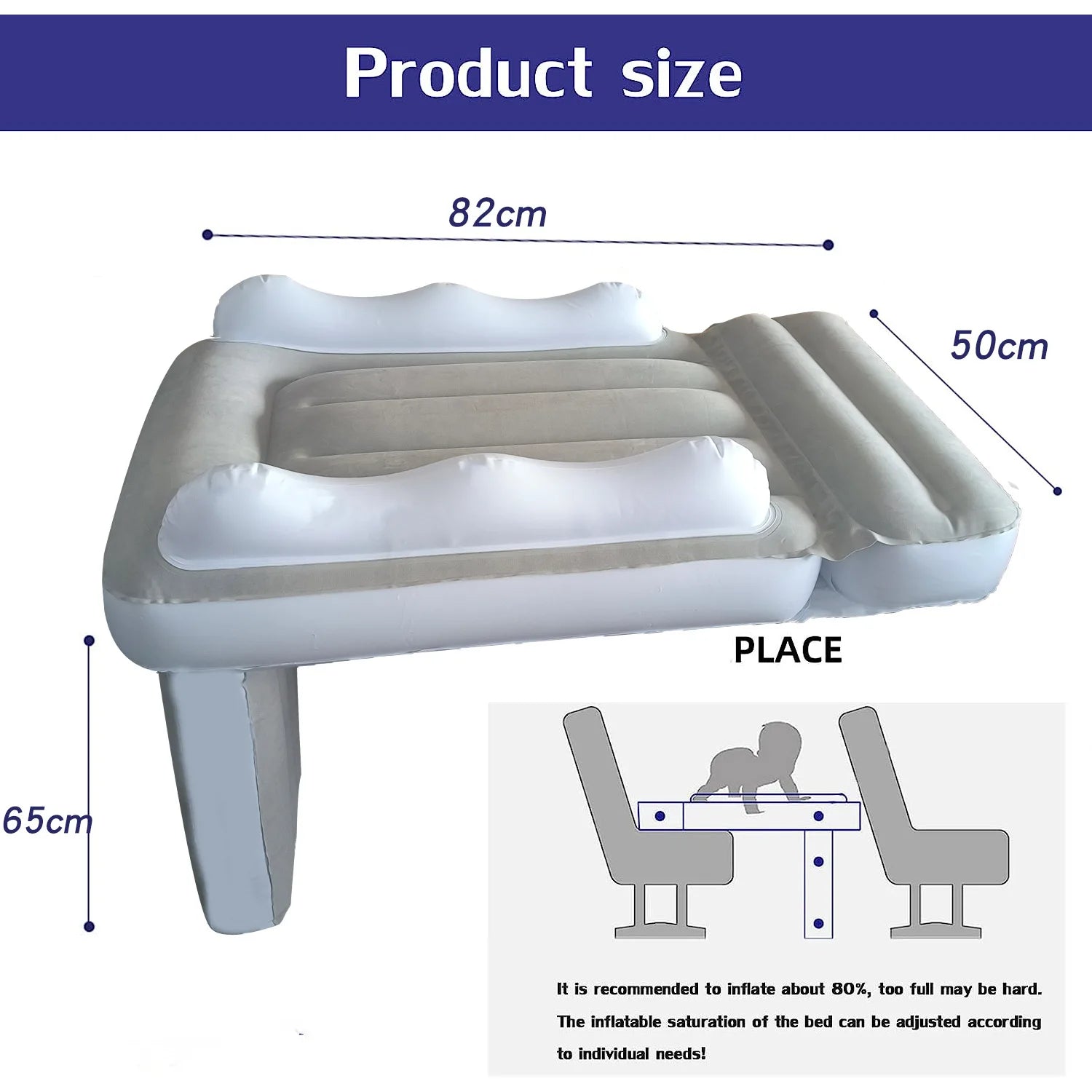 Inflatable Baby Airplane Mattress - Portable Travel Bed for Comfortable Sleep_5
