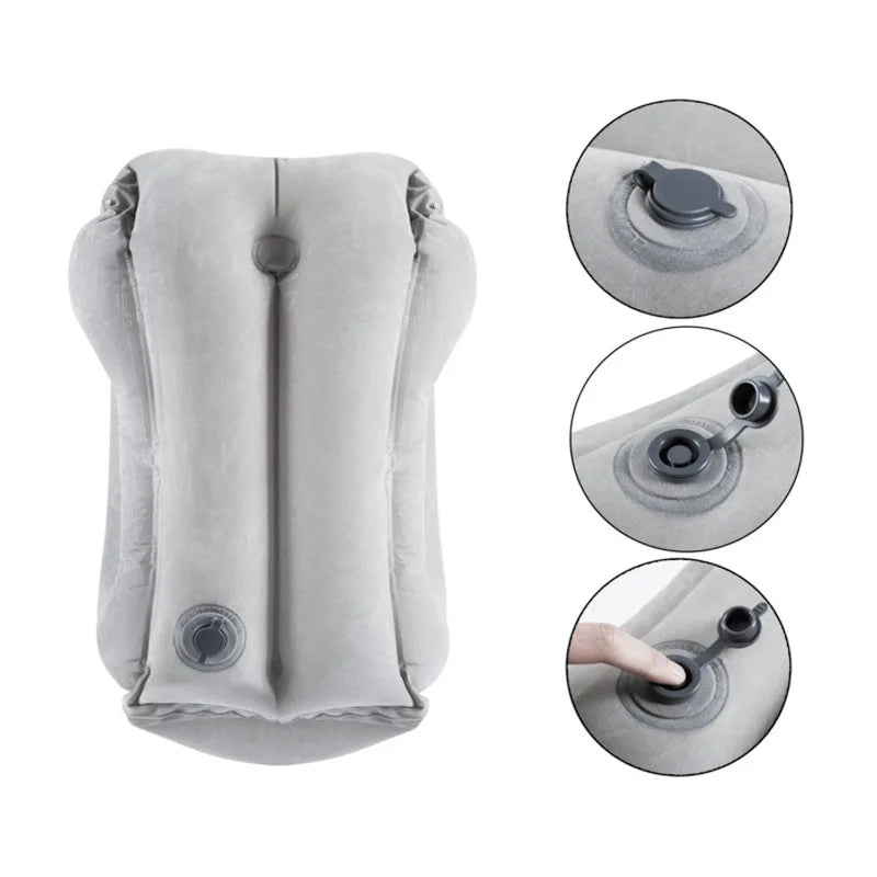 Inflatable Travel Pillow - Portable Headrest for Airplane, Car, and Office_8