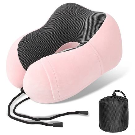 Soft Memory Foam U-Shaped Travel Pillow - Neck Massager for Comfort_2