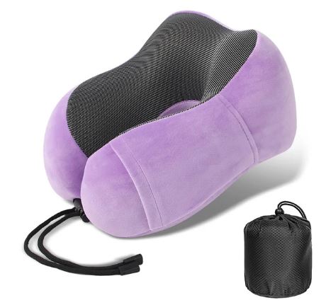 Soft Memory Foam U-Shaped Travel Pillow - Neck Massager for Comfort_3